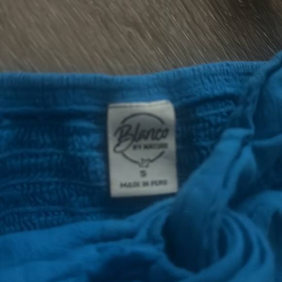 blanco by nature blue knot top 🦋 - Picture 3 of 4